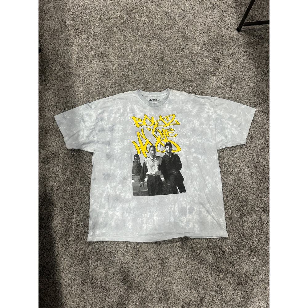 Boyz N The Hood Graphic T-Shirt Gray Tie Dye Movie Tee 2XL